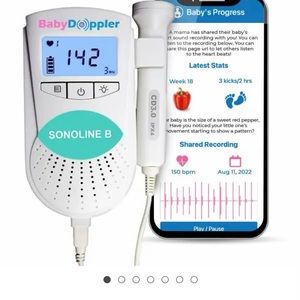 The official BabyDoppler Sonoline B Fetal Doppler (Teal)